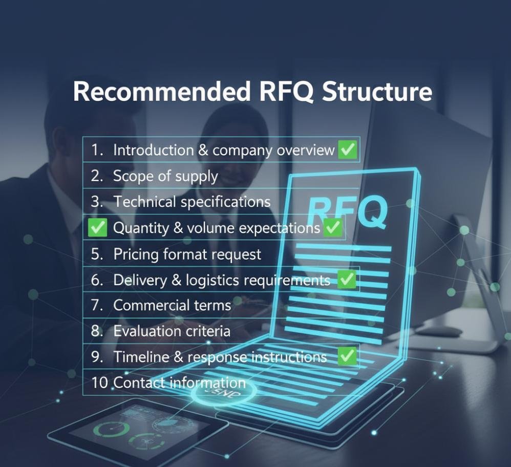 structure of sourcing RFQ