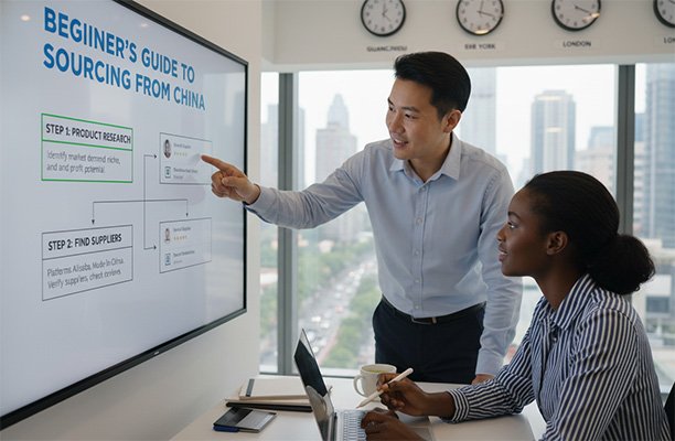 Flowchart of the China sourcing process for beginners