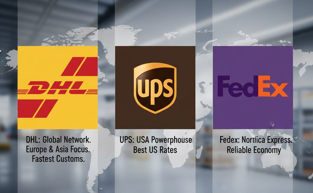 Comparing DHL vs UPS vs FedEx services from China
