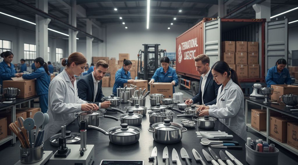 A variety of kitchenware products sourced from China