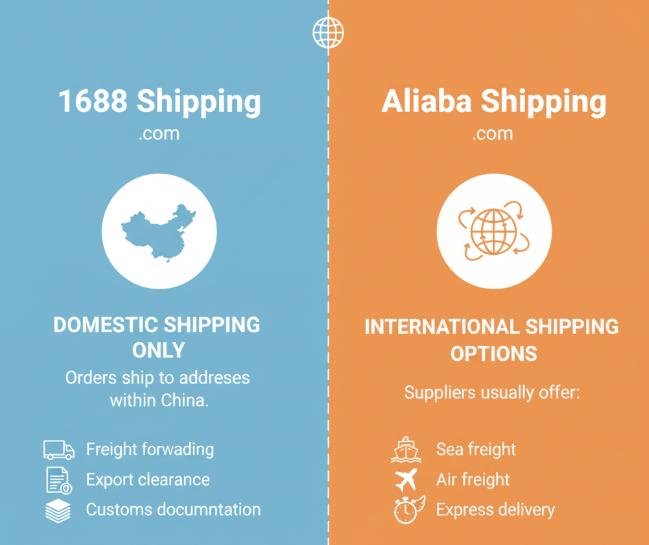 shipping models of 1688 and alibaba