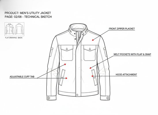 different types of apparel samples laid out for review